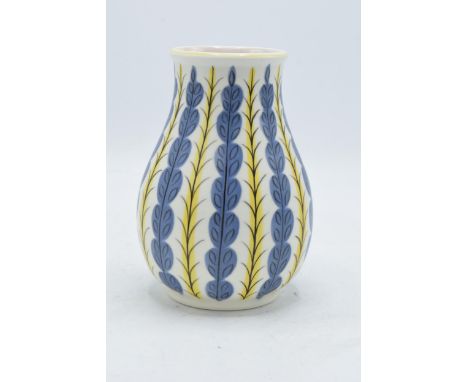 Poole Pottery Freeform vase in the 'YCS' pattern, shape 266, H 15cm. In good condition with no obvious damage or restoration.