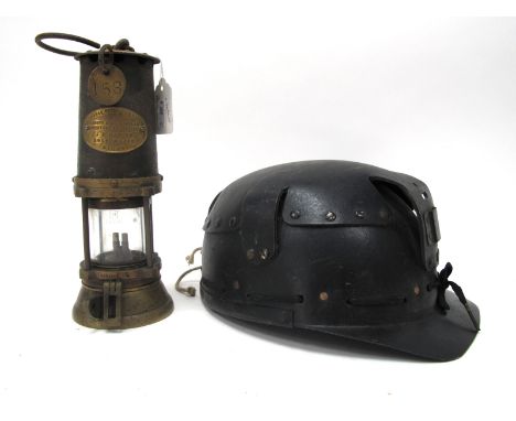 An Abbott, Roby &amp; Naylor of Wigan Bifold Burner, Petroleum Safety Lamp, casiing stamped "Marsouth", with number counter, 