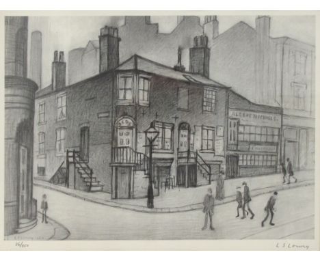 AFTER LAURENCE STEPHEN LOWRY (1887-1976) *ARR Great Ancoats Street, monochrome print, number 26 of a limited edition of 850, 