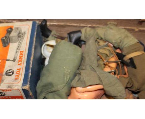 LOT OF ACTION MAN FIGURES
in vintage lather suitcase