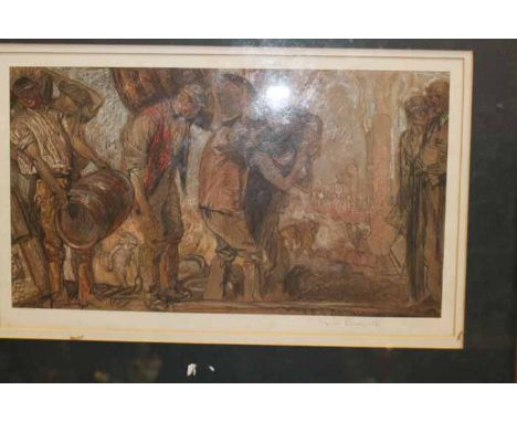 COLOUR PRINT AFTER FRANK BRANGWYN
signed in pencil to lower margin, 52cm wide
Note: Overall good condition