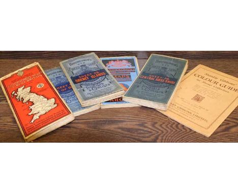 FIVE VINTAGE BARTHOLOMEWS SURVEY MAPS
including 'Sheet 19 Isle of Skye', 'Sheet 28 Orkney Islands', Scotlandf Sheet 11 Argyll