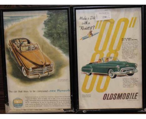 PAIR OF MID 20TH CENTURY AUTOMOBILE PRINTS