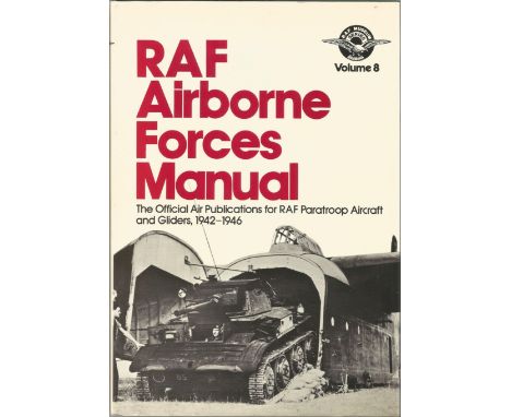 World War Two hardback book RAF Airborne Forces Manual The Official Publications for RAF Paratrooper Aircraft and Gliders 194