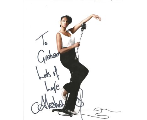Alesha Dixon signed 10x8 colour photo. English singer, rapper, songwriter, dancer, author, model, television personality and 