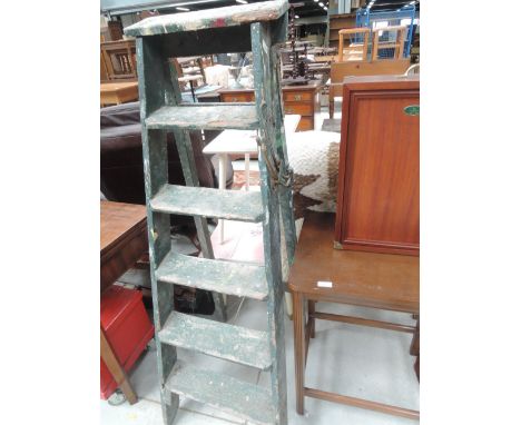 A set of vintage Wooden step ladders