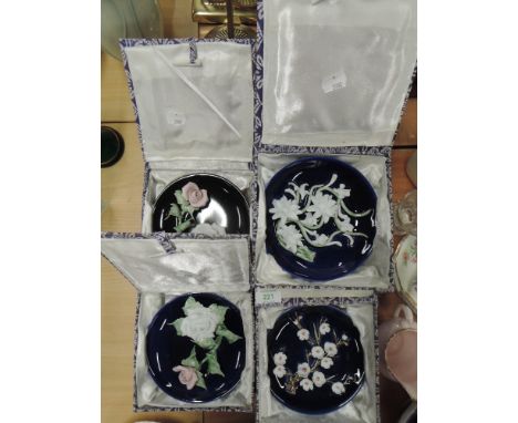 A selection of ceramic Chinese display plates 
