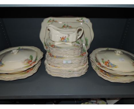 A part tea service by J G Meakin in the Sunshine