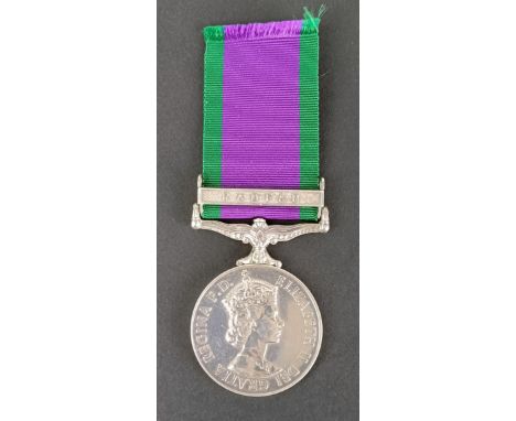 A General Service medal 1962-2007, awarded to 063877 R S Page Ord Sea RN, with a Radfan clasp  Provenance: On Instructions of