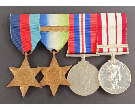 A group of four medals, awarded to P/JX 246034 A A Waight AB RN, comprising a 1939-1945 Star, Atlantic Star with France and G