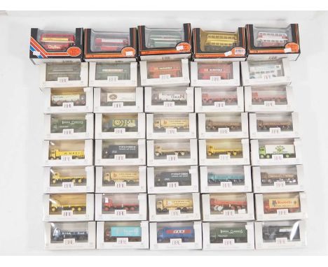 A large group of 1:76 scale diecast lorries and buses by EFE - VG in G/VG boxes (40)