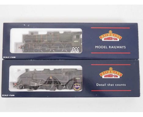 A pair of BACHMANN OO gauge steam locomotives comprising a 31-186 Jubilee Class 'Baroda' in BR green together with a 32-352 s
