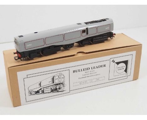 A GOLDEN ARROW OO gauge Bulleid Leader hand built steam locomotive limited edition of 200 produced in grey livery complete wi