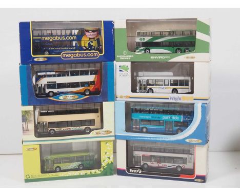 A group of 1:76 scale diecast buses by CREATIVE MASTER NORTHCORD, comprising provincial British operators and one Canadian ex