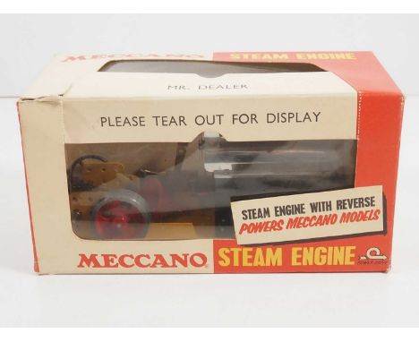 A MECCANO 225 vintage stationary steam engine for powering MECCANO models - VG in F/G box