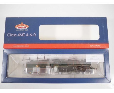 A BACHMANN OO gauge 31-116 Standard 4MT class steam locomotive in BR green, vendor advises DCC fitted - VG/E in VG box