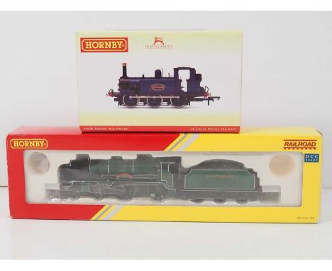 A pair of HORNBY OO gauge steam locomotives comprising R3172 Schools Class in SR green 'Cheltenham' and R3781 Terrier Class i