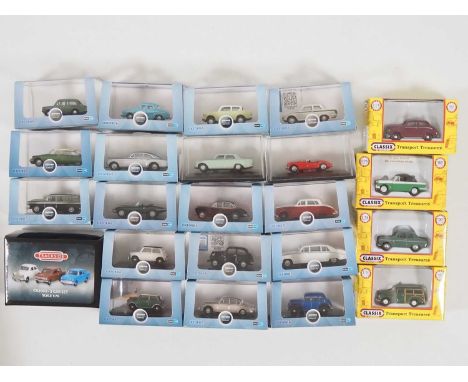 A group of 1:76 scale diecast cars by OXFORD DIECAST and CLASSIX - VG/E in VG boxes (23)