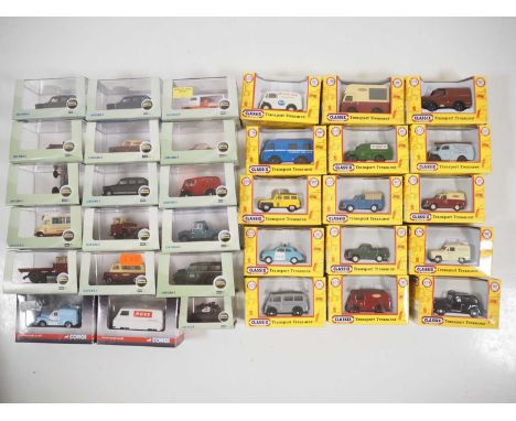 A group of 1:76 scale diecast vans and other commercial vehicles by OXFORD DIECAST, CORGI and CLASSIX - VG/E in VG boxes (33)