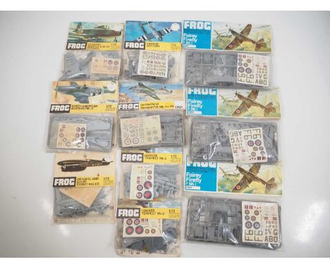 A group of FROG 1:72 scale unbuilt plastic kits - sealed in original packets - VG in VG packets (10)