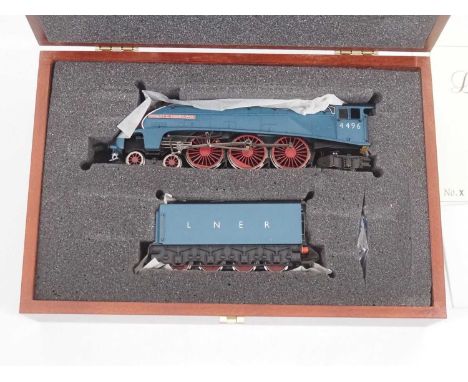 A BACHMANN OO gauge 31-953B class A4 steam locomotive in LNER blue livery 'Dwight D Eisenhower' - limited edition of 500 in w