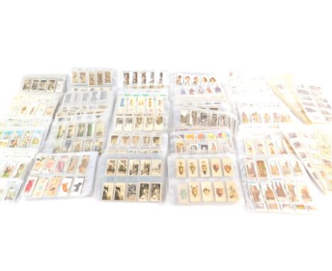 Cigarette cards, mainly part sets, including Gallagher's Racing Scenes, John Player Characters from Dickens, Cavanders The Ho
