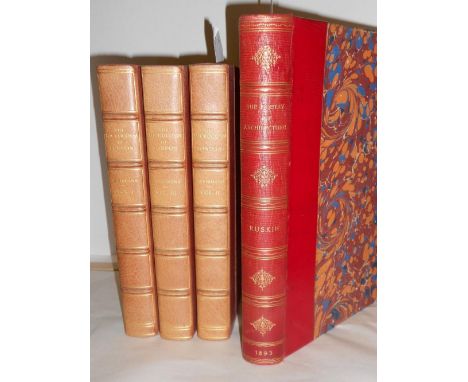 ACKERMANN (R) The Microcosm of London, 3 vols, London: Methuen & Co. 1904, illustrations after Pugin and Rowlandson, 4to, spo