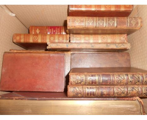 Bindings - poetry. JOHNSON (S) The Works of the English Poets, 17 various vols., 1790, small 8vo, calf; BROWNING (E B) Poetic