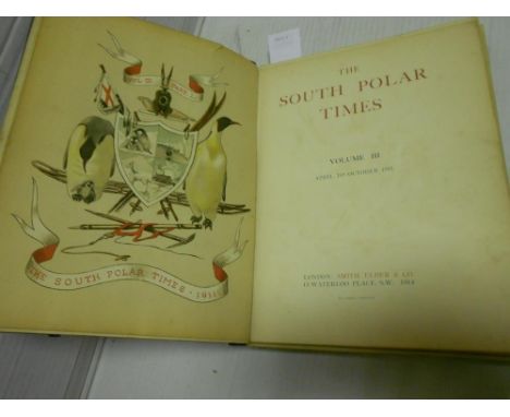 South Polar Times, vol. III only, 1914, edited by Apsley Cherry-Garrard, a 'presentation copy' from an edition of 350, numero