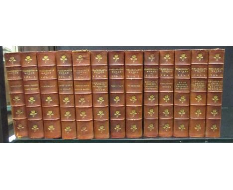Bindings. KIPLING (R) Works, 16 vols, c.1900, 8vo; THACKERAY (W) Works, 13 vols.; TROLLOPE (A) Orley Farm, 1st edition, in 2 