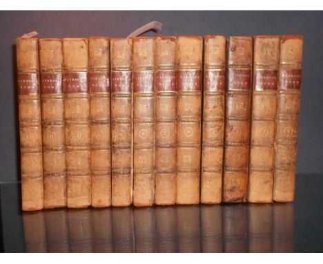 GIBBON (E) The History of the Decline and Fall of the Roman Empire, in 12 vols 1821, 8vo, engraved portrait, folding maps, or