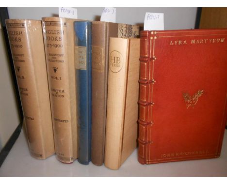 HADFIELD, (John, Editor.) Georgian Love Songs; Restoration Love Songs, decorations by Rex Whistler, Cupid Press, 1949 & 1950,