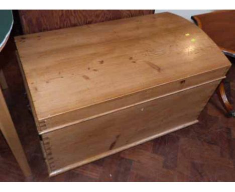 Domed top pine trunk. "Condition report: see terms and conditions"