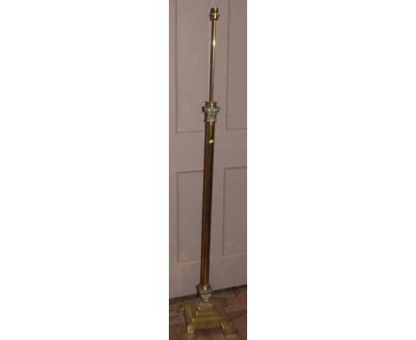 Brass standard lamp. "Condition report: see terms and conditions"