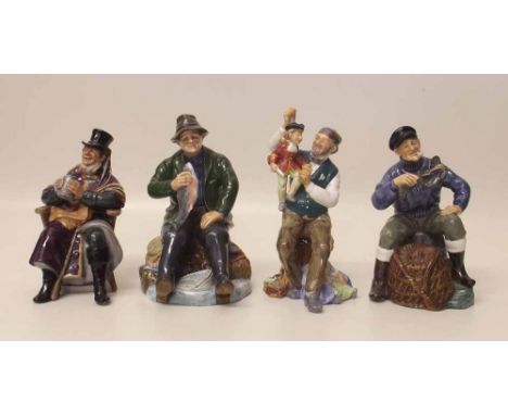 Royal Doulton Lobsterman, Good Catch, Puppet Maker and Coachman. "Condition report: see terms and conditions"