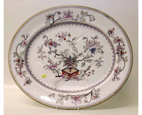 A large Royal Worcester meat dish. "Condition report: see terms and conditions"