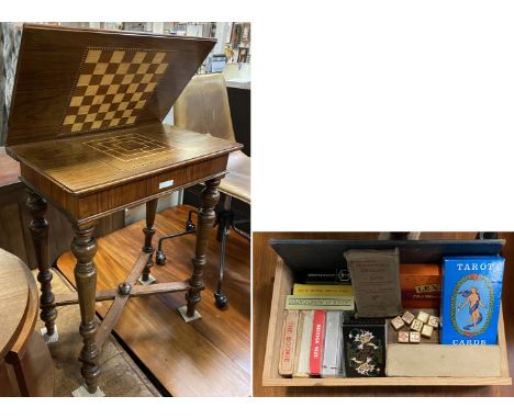 CARD TABLE WITH CONTENTS