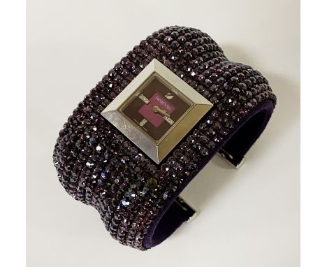 AMETHYST SWAROVSKI ELIS BANGLE - LTD EDITION