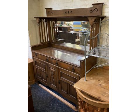 ART NOUVEAU MIRROR BACK SIDEBOARD