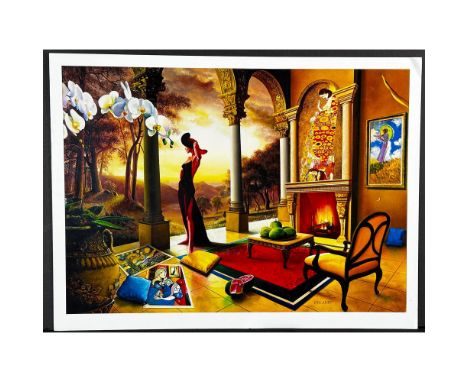 Serigraph titled Untitled Not Signed Not numbered Sight size 16" x 12"Condition: Age related wear.