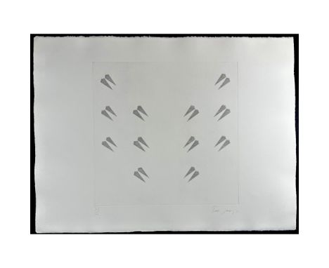 Etching titled From Encounter Suite (1) Signed lower right numbered 17/50 Year 1971 Sight size 31" x 23"Condition: Age relate