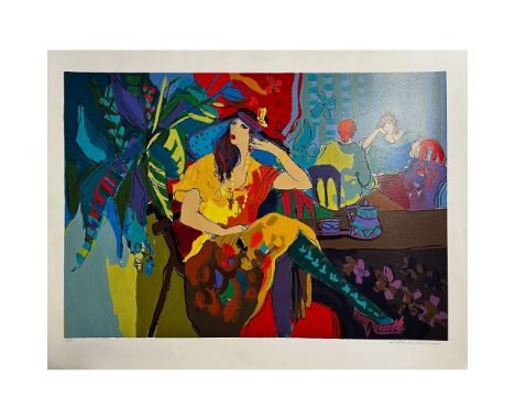 Serigraph titled Table For One Year 1991 Signed lower right numbered 131/275 Sight size 31" x 40"