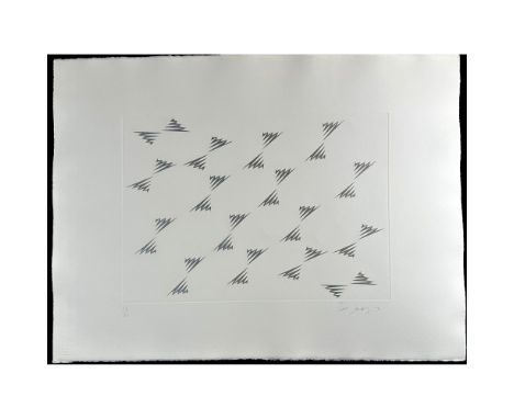 Etching titled From Encounter Suite (4) Signed lower right numbered 23/50 Year 1971 Sight size 31" x 23"Condition: Age relate