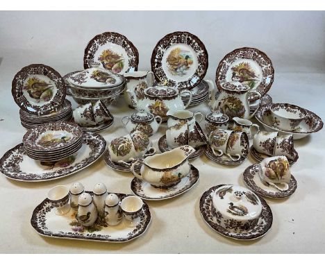 PALISSY; a quantity of dinner ware including, dinner plates, breakfast plates, side plates, bowls, coffee cups and saucers, t