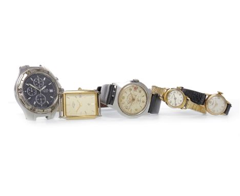 LADY'S LONGINES GOLD PLATED MANUAL WIND WRIST WATCHthe round white dial with applied gold coloured Arabic numerals and arrow 