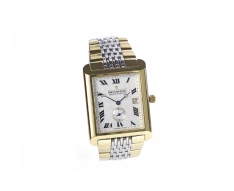 GENTLEMAN'S 1950S ROLEX OYSTER ROYAL STAINLESS STEEL MANUAL WIND WRIST WATCHthe round white dial with applied gold Arabic num