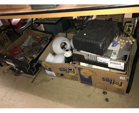 Five boxes of various tools