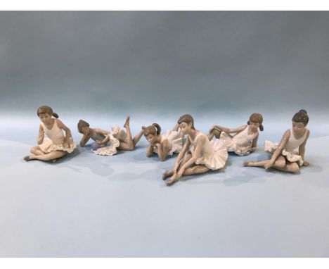 Six Nao ballerina figures