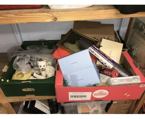  Three boxes of assorted prints etc.