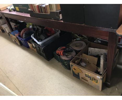 Six boxes of assorted tools